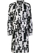 Lanvin Vintage 2000's Geometric Pattern Dress - Black