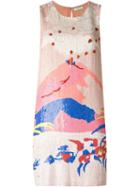 P.a.r.o.s.h. Sequin Dress, Women's, Size: M, Pink/purple, Viscose/pvc