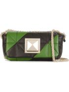 Sonia Rykiel Striped Quilted Cross Body Bag, Women's, Black