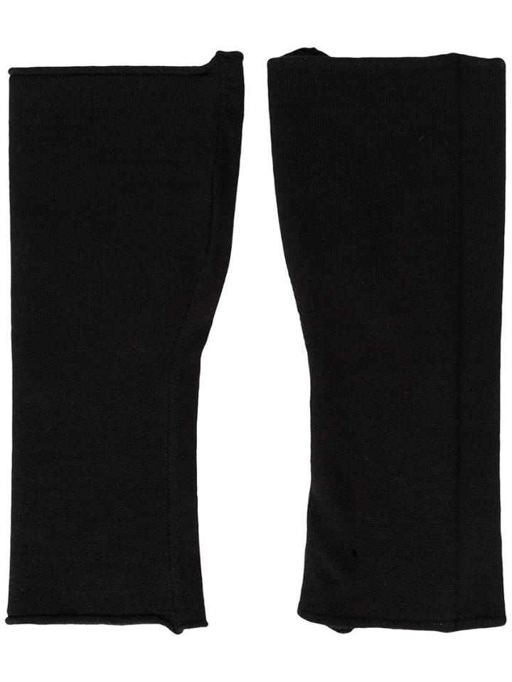 Label Under Construction Fingerless Gloves - Black