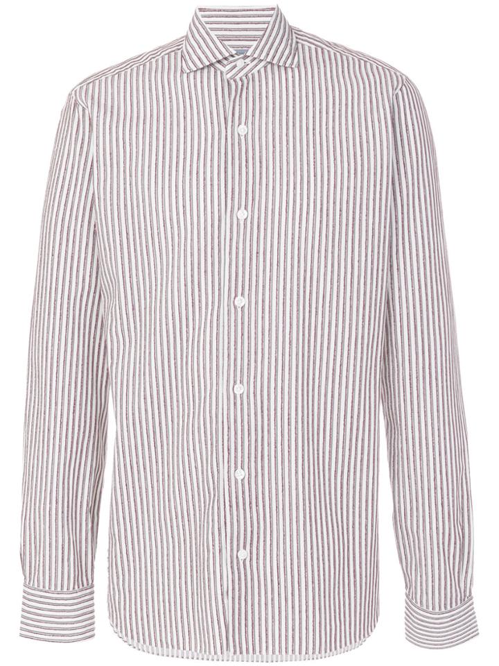 Barba Striped Shirt - Red