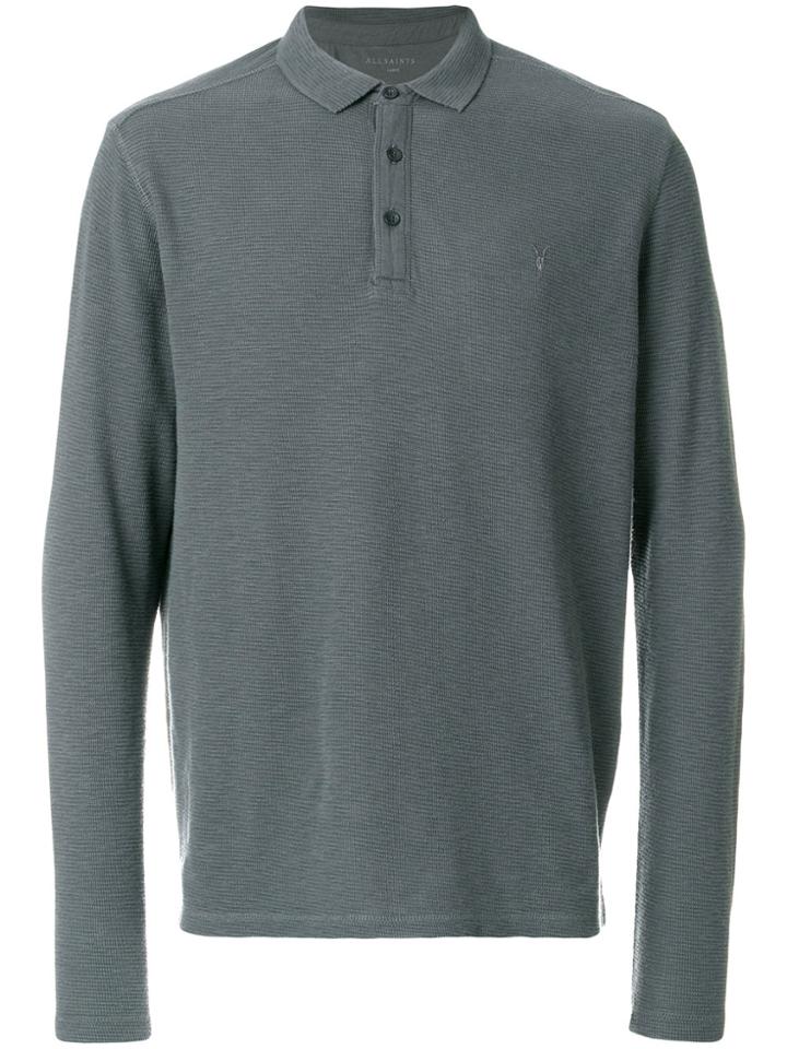 All Saints Clash Polo Top - Green