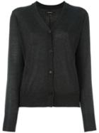 Isabel Marant Classic V-neck Cardigan, Women's, Size: 38, Grey, Silk/cashmere