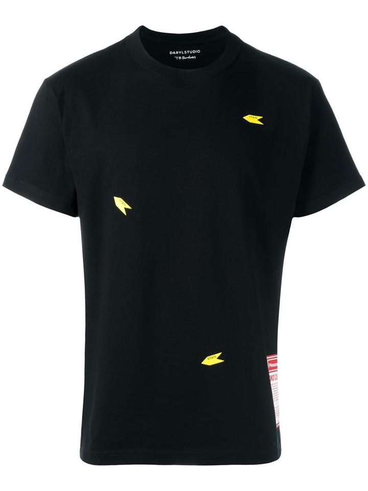 Darylstudio 'twiced Cleaned' T-shirt, Adult Unisex, Size: Medium, Black, Cotton