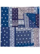 Satisfy Print Bandana Scarf - Blue