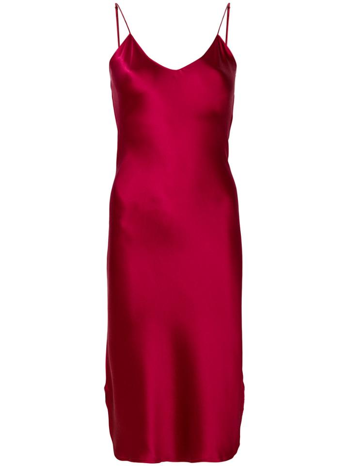 Nili Lotan Spaghetti Strap Dress - Red