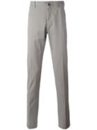 Incotex Classic Chinos, Size: 50, Grey, Cotton/spandex/elastane