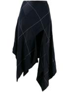 Monse Asymmetrical Skirt - Blue