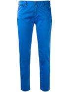 Armani Jeans Straight Slim Fit Jeans, Women's, Size: 31, Blue, Cotton/spandex/elastane