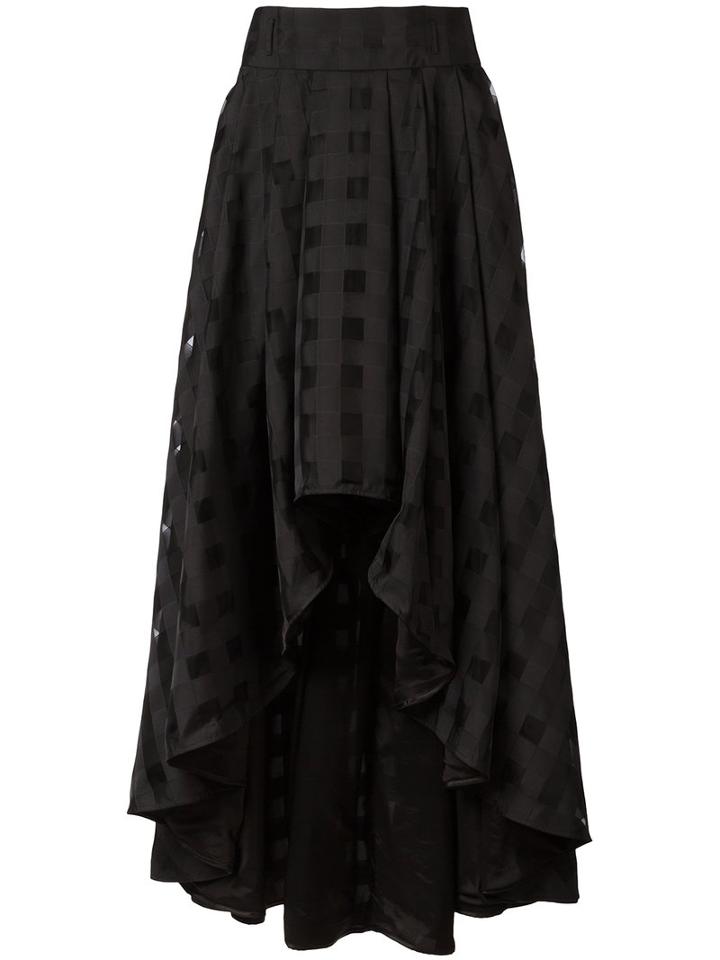 Ultràchic Ruffle Maxi Skirt, Women's, Size: 44, Black, Polyester/acetate/polybutylene Terephthalate (pbt)