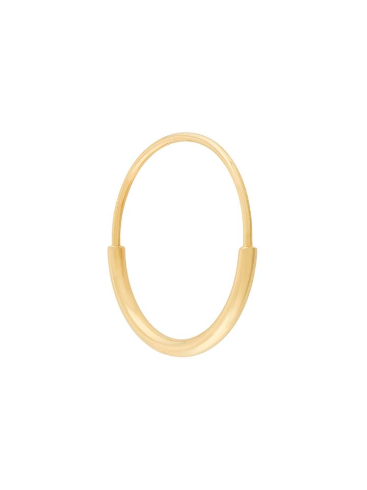 Maria Black Delicate Hoop 18 Earring - Metallic