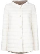 Herno Long Sleeved Quilted Jacket - White