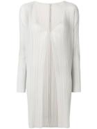 Pleats Please By Issey Miyake Fitted Cardi-coat - Nude & Neutrals