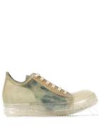 Rick Owens Panelled Low-top Sneakers - Green