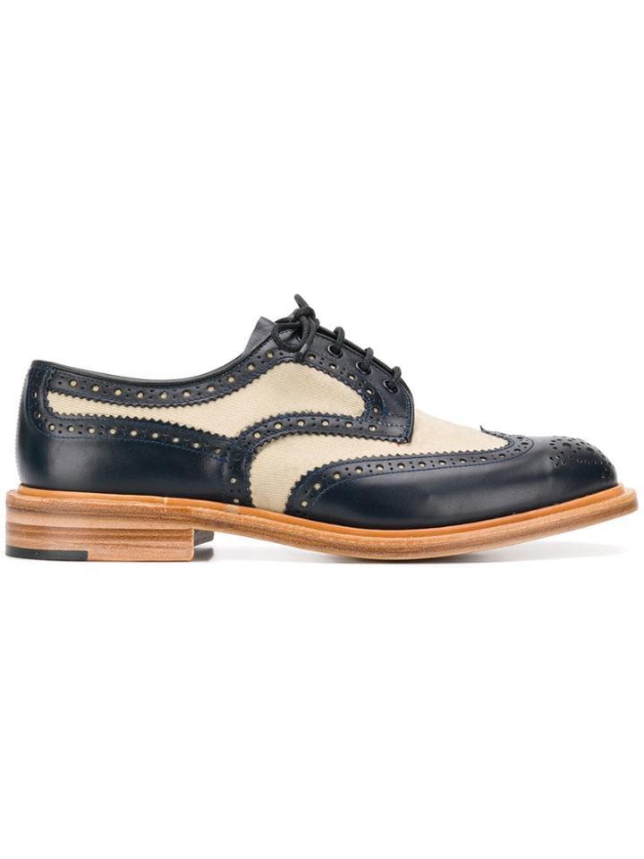 Trickers Bicolour Derby Shoes - Blue