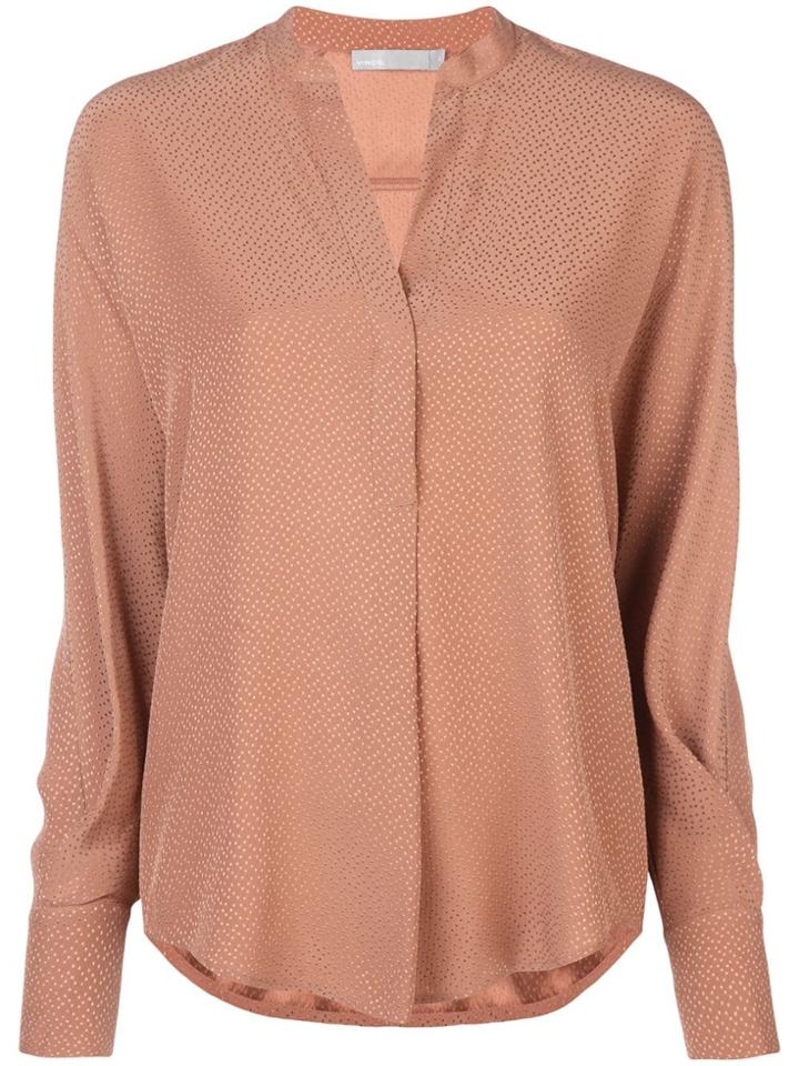 Vince V-neck Blouse - Pink