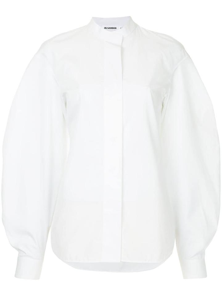 Jil Sander High Neck Shirt - White