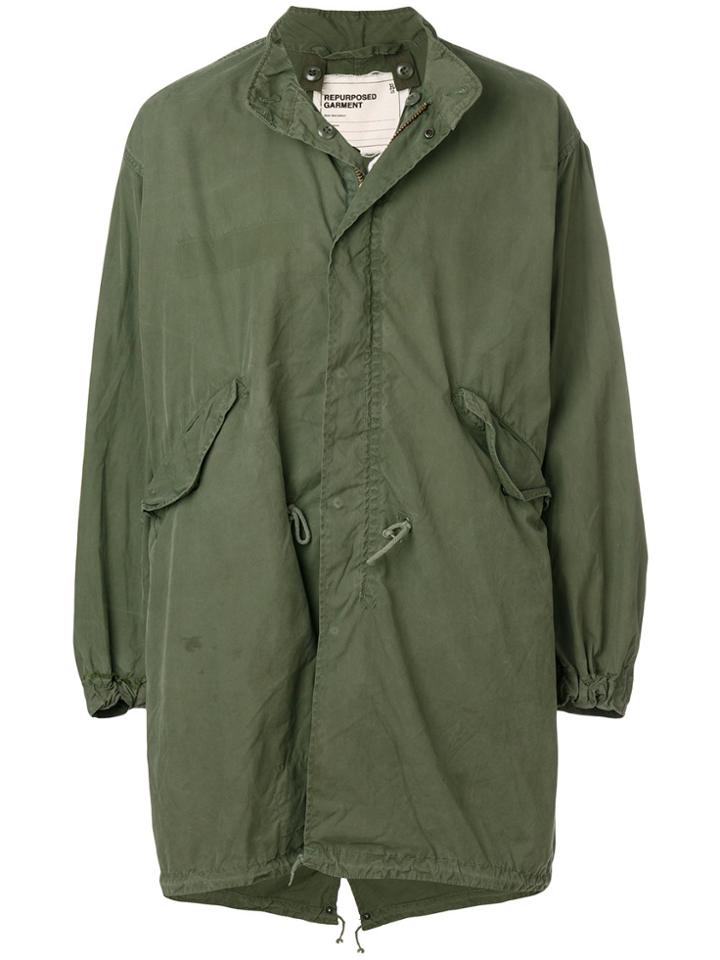 R13 God Save America Parka - Green