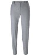 Max Mara Tapered Trousers, Women's, Size: 44, Grey, Virgin Wool/spandex/elastane