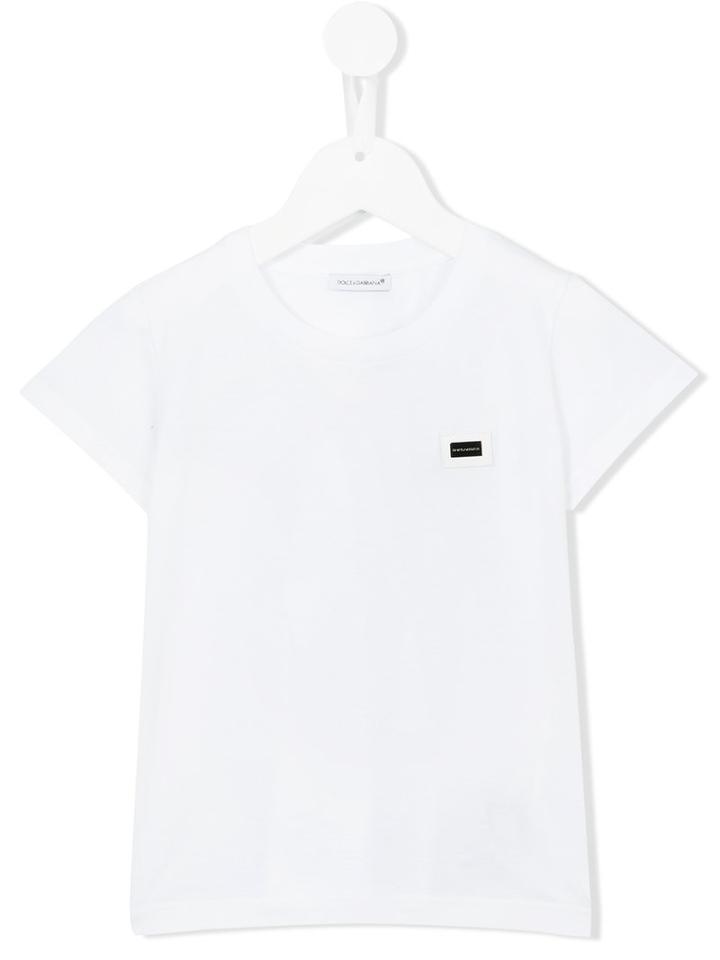 Dolce & Gabbana Kids Logo T-shirt, Girl's, Size: 8 Yrs, White