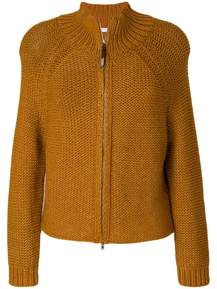 Fabiana Filippi Zipped Jumper - Yellow & Orange