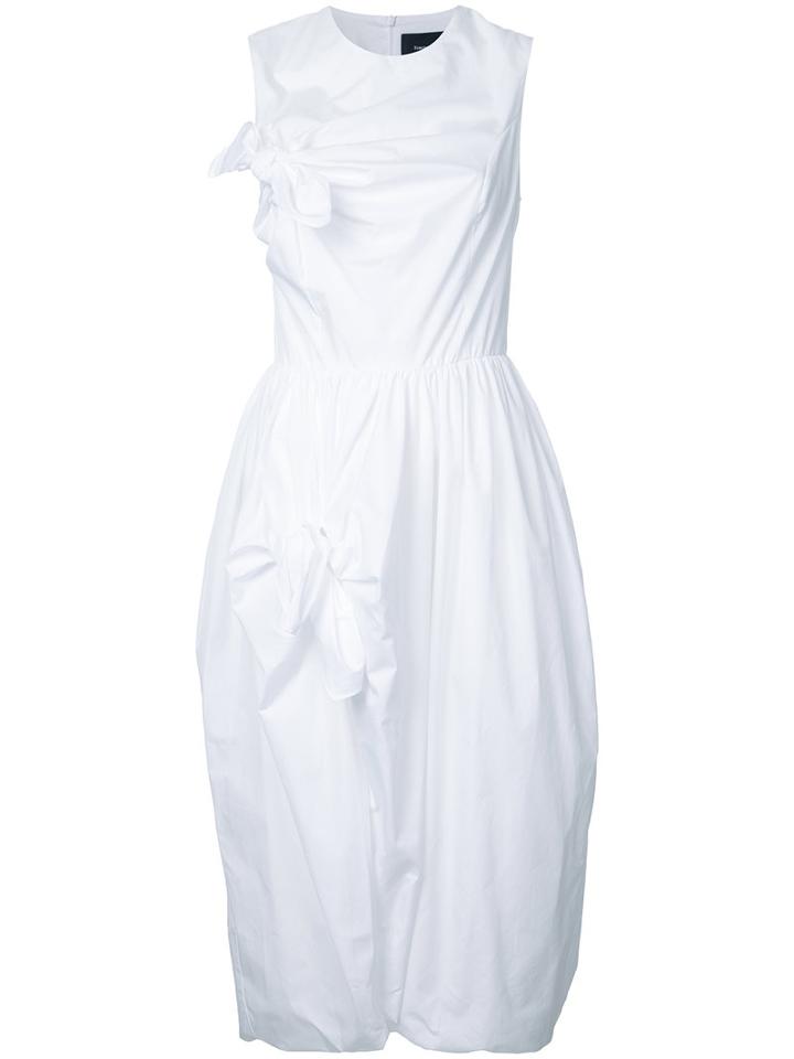Simone Rocha Tie Knot Detail Dress, Women's, Size: 10, White, Cotton
