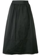 Luisa Cerano Flared Midi Skirt - Black