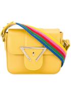 Lucy Cross-body Bag - Women - Calf Leather - One Size, Yellow/orange, Calf Leather, Sara Battaglia