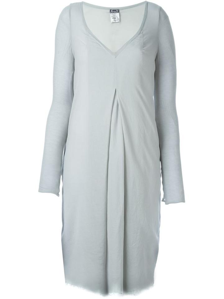 Kristensen Du Nord Deep V-neck Box Pleat Dress