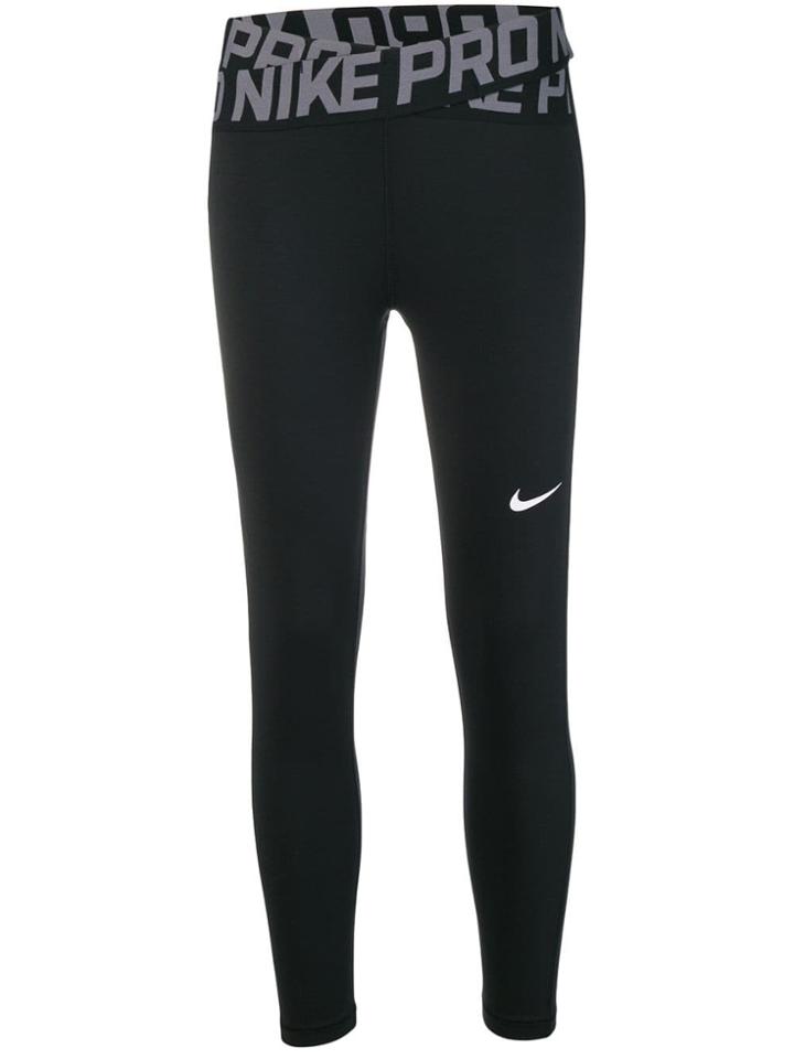 Nike Logo Pro Twist Tights - Black