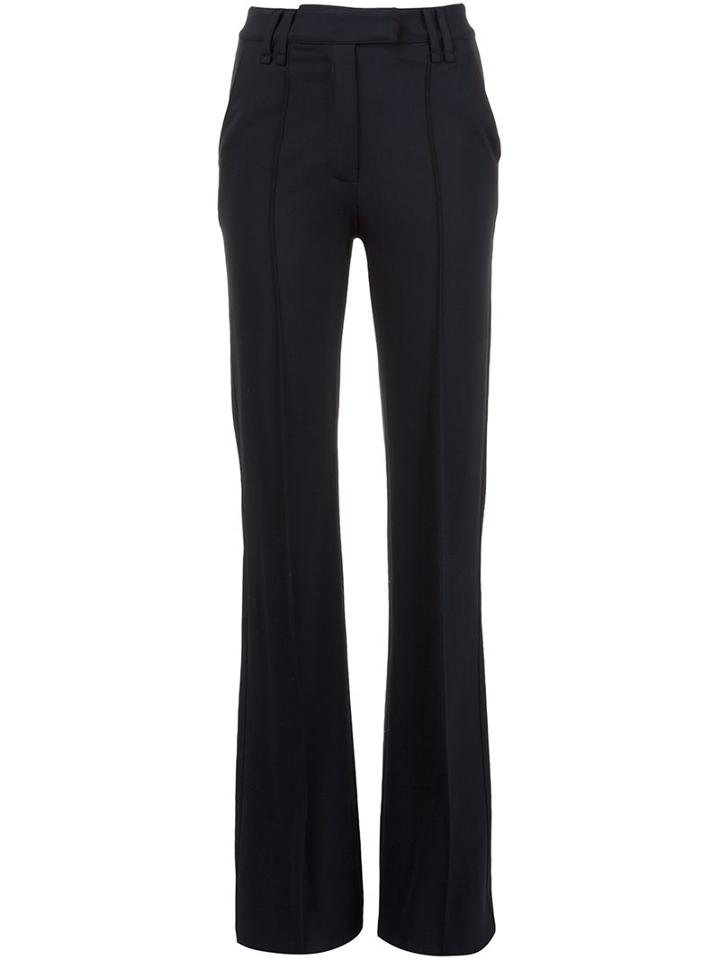 Plein Sud Flared Trousers, Women's, Size: 36, Black, Spandex/elastane/viscose/wool