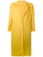 Marni Belted Cocoon Coat - Yellow & Orange
