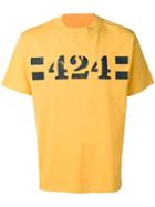 424 Printed Logo T-shirt - Yellow