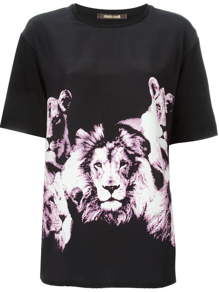 Roberto Cavalli Lion Print T-shirt