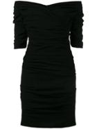 Dolce & Gabbana Ruched Cocktail Dress - Black