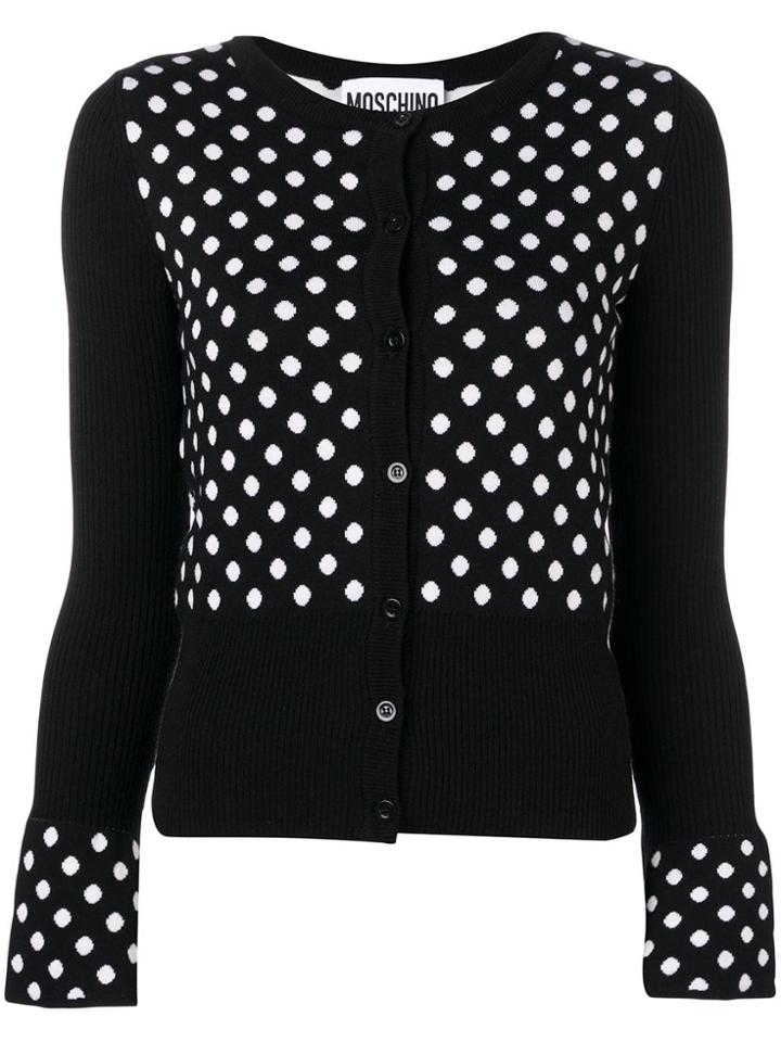 Moschino Polka Dot Cardigan - Black