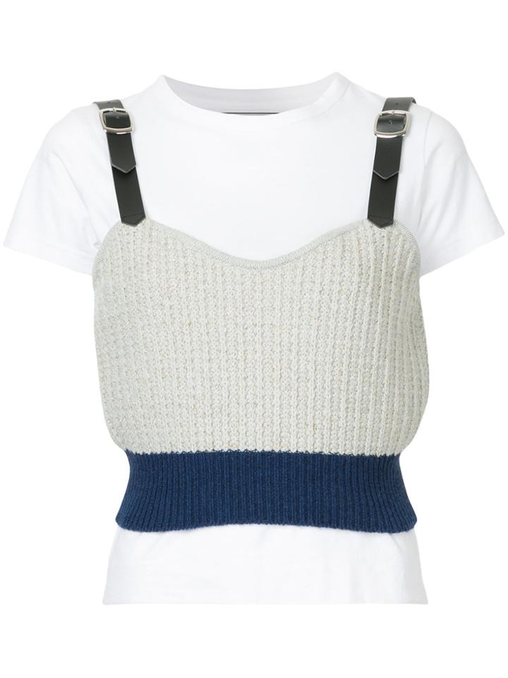Tu Es Mon Trésor Knitted Camisole - White