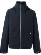 Ps By Paul Smith Hooded Jacket, Men's, Size: Large, Blue, Cotton/nylon/polyester