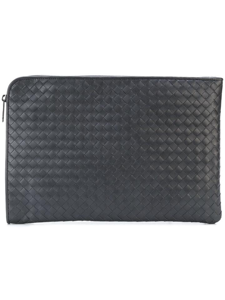 Bottega Veneta Ardoise Intrecciato Document Case - Grey