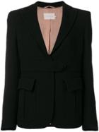 L'autre Chose Waistband Fitted Jacket - Black