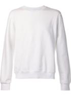 Fadeless Crew Neck Sweatshirt, Men's, Size: L, White, Cotton