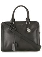Alexander Mcqueen Small Padlock Crossbody Bag, Women's, Black, Calf Leather