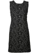 Nicole Miller Juno Jacquard Dress - Black