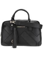 Versace Jeans Patchwork Logo Tote - Black