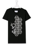 Philipp Plein Junior Diamond Skull T-shirt - Black