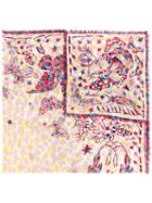 Alexander Mcqueen Printed Silk Foulard, Women's, Silk/modal