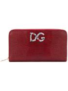 Dolce & Gabbana Zip Around Wallet - Red