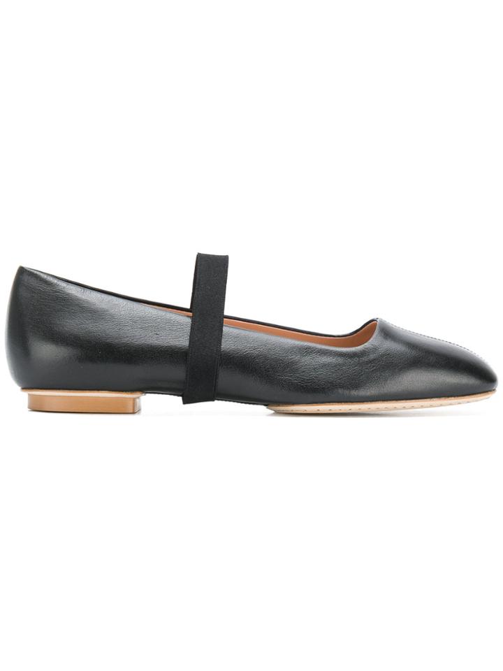 Santoni Santoni X Edited By Marco Zanini Strapped Ballerinas - Black