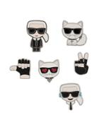 Karl Lagerfeld K/ikonik Pins - White