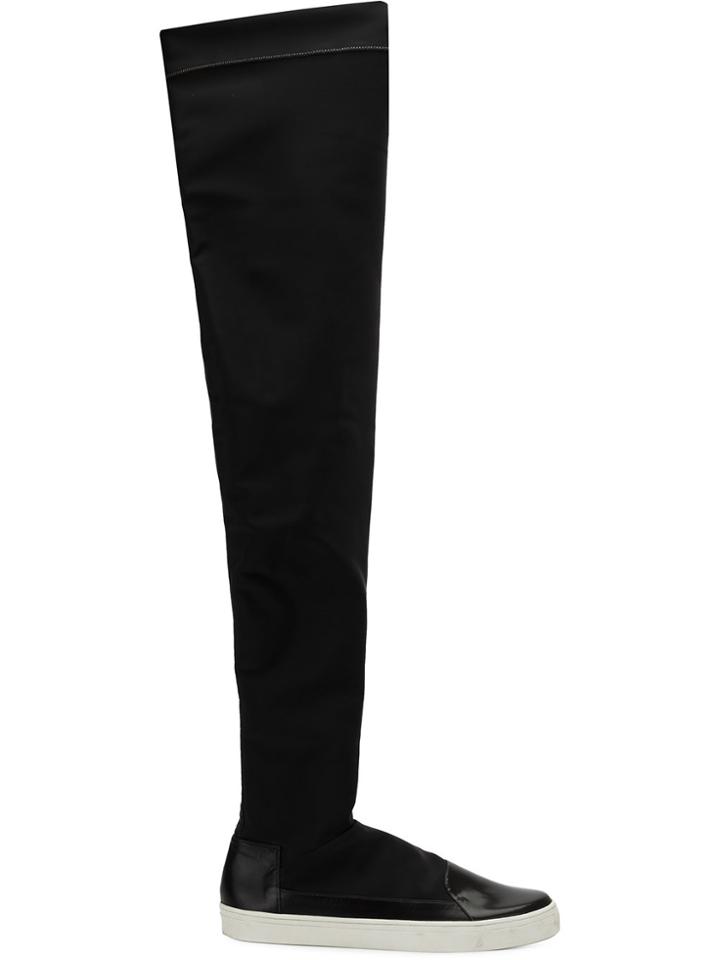 Gloria Coelho Over The Knee Sneakers - Black
